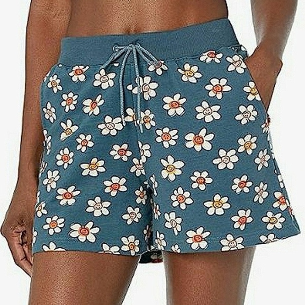 Vera Bradley Blue Floral Athletic Shorts